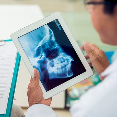 x-ray on tablet